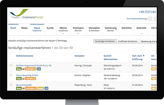 insolvenz-portal_screen_small1 Neue Insolvenzverfahren