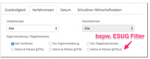 §270 a/b Verfahren finden